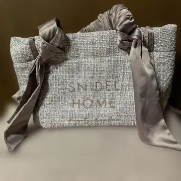 SNIDEL HOME 트위드 로고 백 미니
