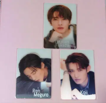 SnowMan 엿보기 카드 3장 후카사와 & 무카이 & 메구로*