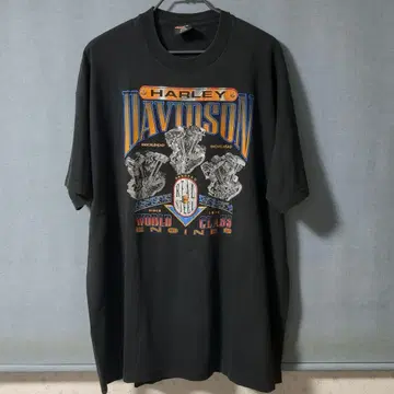 Harley Davidson 엔진 디자인 티셔츠 3XL