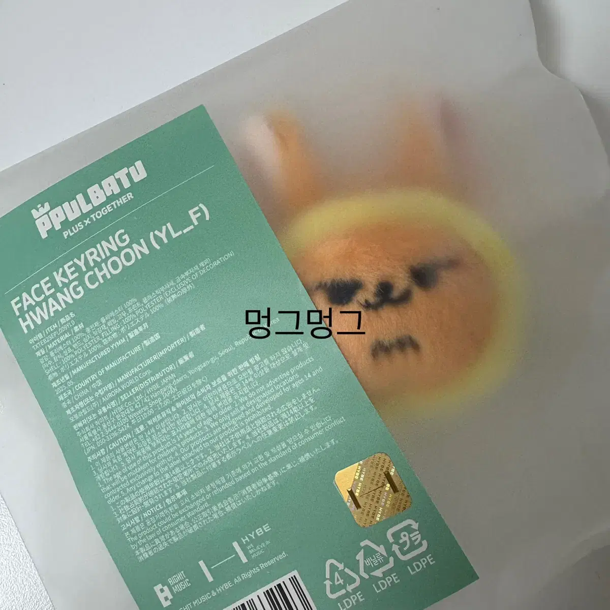 TXT 투바투 뿔바투 황춘 페이스 키링