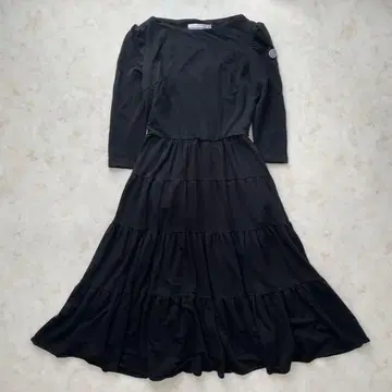 보더스 앳 발코니 롱 티어드 원피스 맥시 길이 스트레치