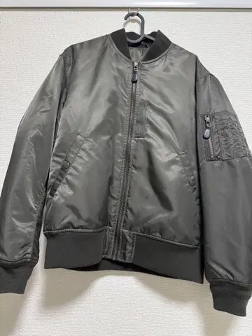 그레이 MA-1 자켓 나일론
