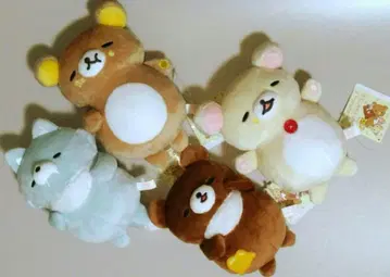 리락쿠마 모두 함께 만푸쿠마쿠 봉제 인형 전 4종 세트