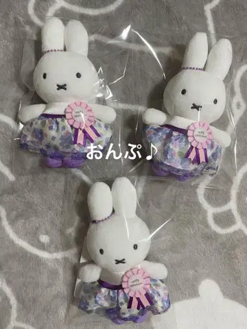 하우스텐보스 한정판 미피 셀레브레이션 미피 마스코트 3개