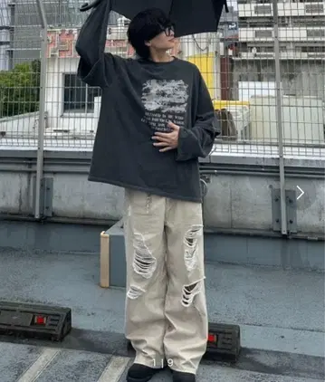 Chikashitsu + 데미지 데님