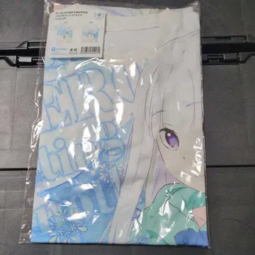 Re:제로부터 시작하는 이세계 생활 에밀리아 풀 그래픽 티셔츠