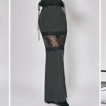 Darich 레이스 스위칭 롱 스커트 DOT