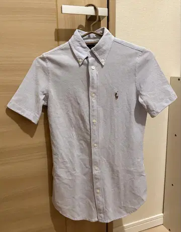 Ralph Lauren 니트 옥스포드 반팔 셔츠 XS