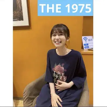 THE 1975 플로럴 밴딩 티셔츠 나가하마 네루 Keyakizaka