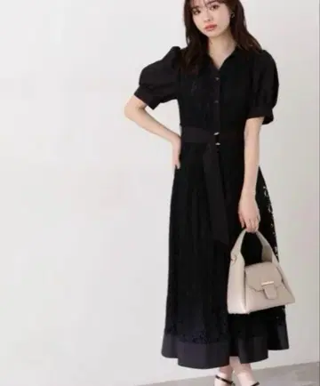 프로포션 바디 드레싱 레이스 셔츠 원피스 새상품