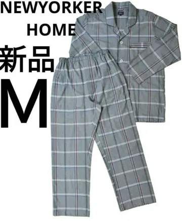 뉴요커 새상품 NEWYORKER HOME 긴팔 테일러드 파자마 M