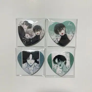쌍둥이와 선생님 복권 메이트 하트 캔뱃지