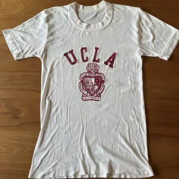 50년대 빈티지 칼리지 티셔츠 UCLA 화이트