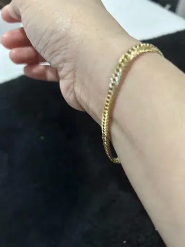 골드 팔찌 약 17cm 10.7g