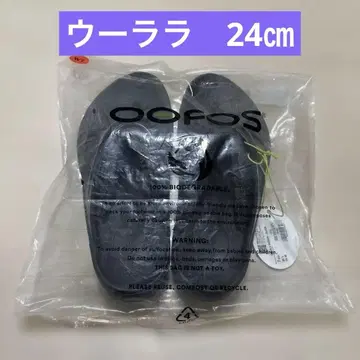 여성용 우포스 우라라 리커버리 샌들 24cm 블랙