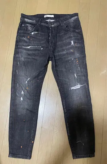 자라 데미지 가공 스키니 데님 팬츠