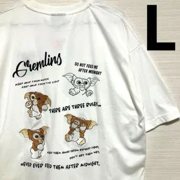 새상품 그렘린 티셔츠 기즈모 자수 반팔 영화 캐릭터 상의
