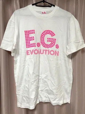 미사용 E-girls 라이브 티셔츠 화이트 M 사이즈