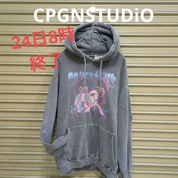 CPGNSTUDiO 후드티 여성용 M 스모크 블랙