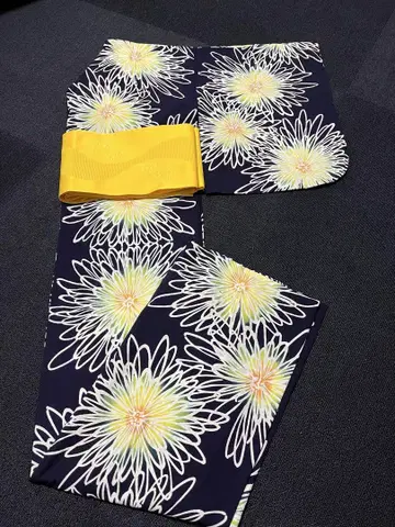 유카타 꽃무늬 새상품급
