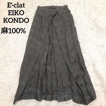 에이코 콘도 롱 스커트 린넨 100% E'-clat
