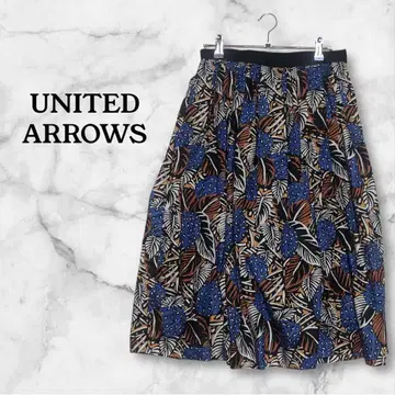 UNITED ARROWS 플레어 스커트 꽃무늬