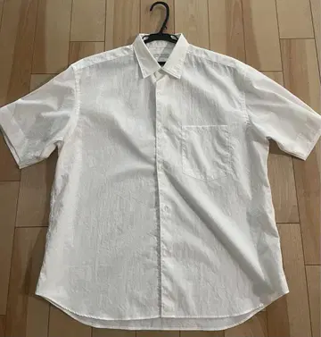 UNITED ARROWS 폴리에스테르 포플린 숏 슬리브 셔츠