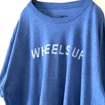 Omperiat WHEELS UP 티셔츠 L 블루 파랑 구제 의류