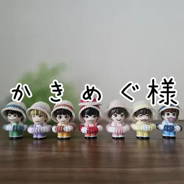 카키메구 나니와단시 손가락 인형 밀짚모자&튜브 세트