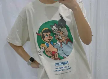 새상품급 디즈니 피노키오 반팔 티셔츠 L