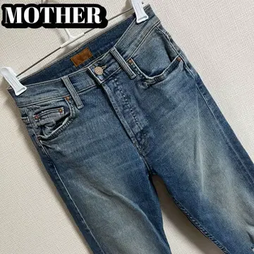 슬림 핏 MOTHER 마더 스트레치 데님 W23 데미지 가공