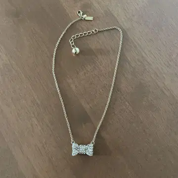 kate spade 크리스탈 리본 목걸이
