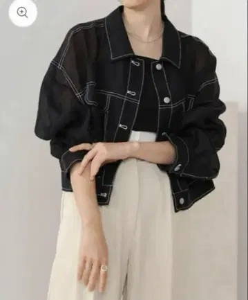 시어 셔츠 블루종 Bab 블랙