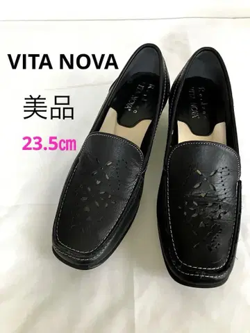 새상품급 VITA NOVA 모카신 로퍼 블랙 23.5cm