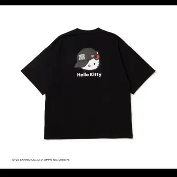 뉴에라 헬로키티 티셔츠 L 블랙 미개봉 새상품 new era