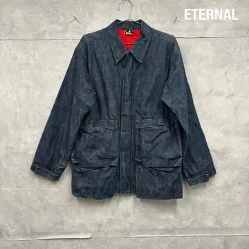 비추 쿠라시키 공방 eternal 이터널 데님 자켓 안감 빨간색 N935