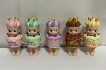 소니 엔젤 벌스데이 케이크 해피 벌스데이 5종 세트