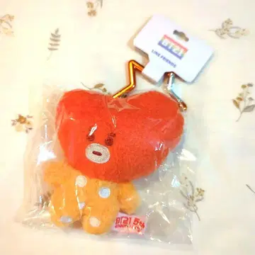 BTS BTS 5주년 긴테츠 한정판 TATA 오렌지 봉제 인형