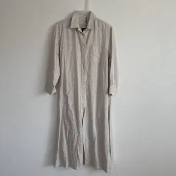 새상품급 스타일 델리 린넨 100% 셔츠 원피스 린넨 베이지