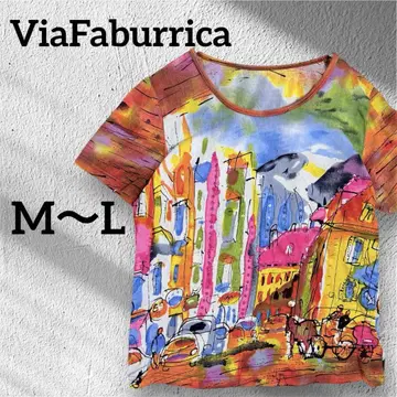 ViaFaburrica 비아파브리카 반팔 스팽글 티셔츠 M~L