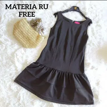 컨디션 최상 MATERIA RU 원피스 블랙 슬리브리스 슬림 한국