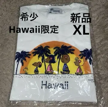 신상품 하와이 한정판 일광화상 스누피 석양 티셔츠 XL 모니 호놀룰루