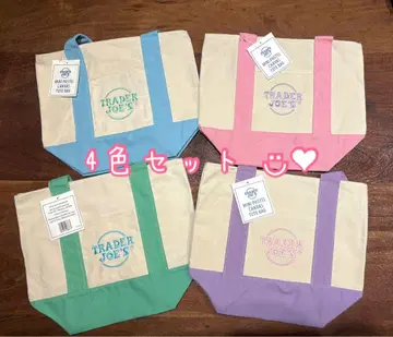 Trader Joe's 미니 토트 4색 파스텔
