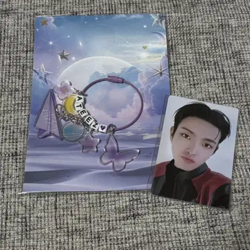 ATEEZ destiny memories 키링 트레이딩 카드 홍준