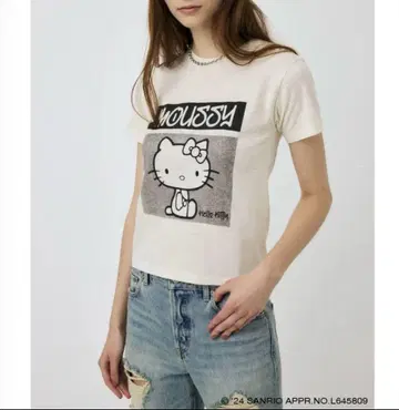 MOUSSY 마우지 HELLO KITTY URBAN PRINT 티셔츠