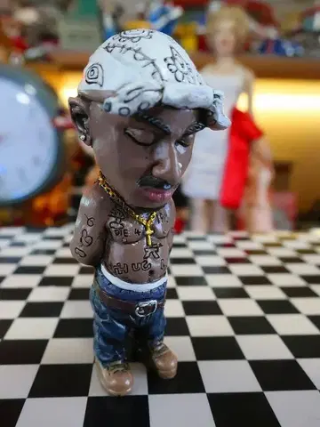 Tupac Shakur 흑인 래퍼 피규어 2팩 SD 모델