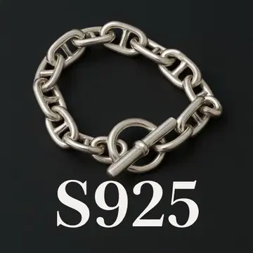S925 체인 당크레 스타일 닻 체인 팔찌 [관 번호 1076]