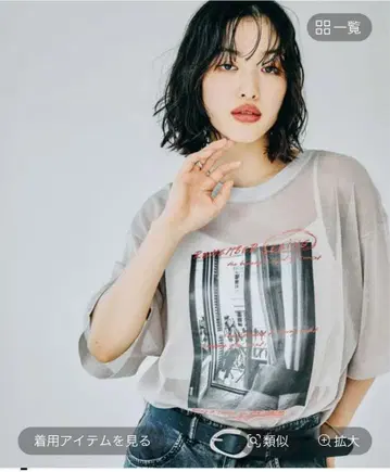 미사용품! [렙심] 12 게이지 시어 로고 5부 소매 풀오버