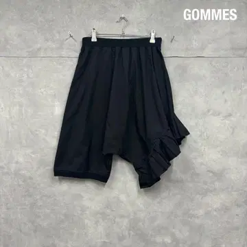 gomme 밴딩 변형 하프 팬츠 사루엘 일본제 N946