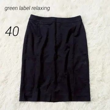 그린 라벨 릴랙싱 타이트 스커트 무릎 기장 린넨 블렌드 L 상당